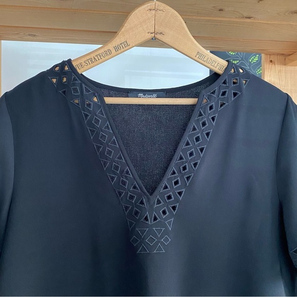 Madewell Black Cutout 2 Ballad Tunic Dress - Picture 7 of 14